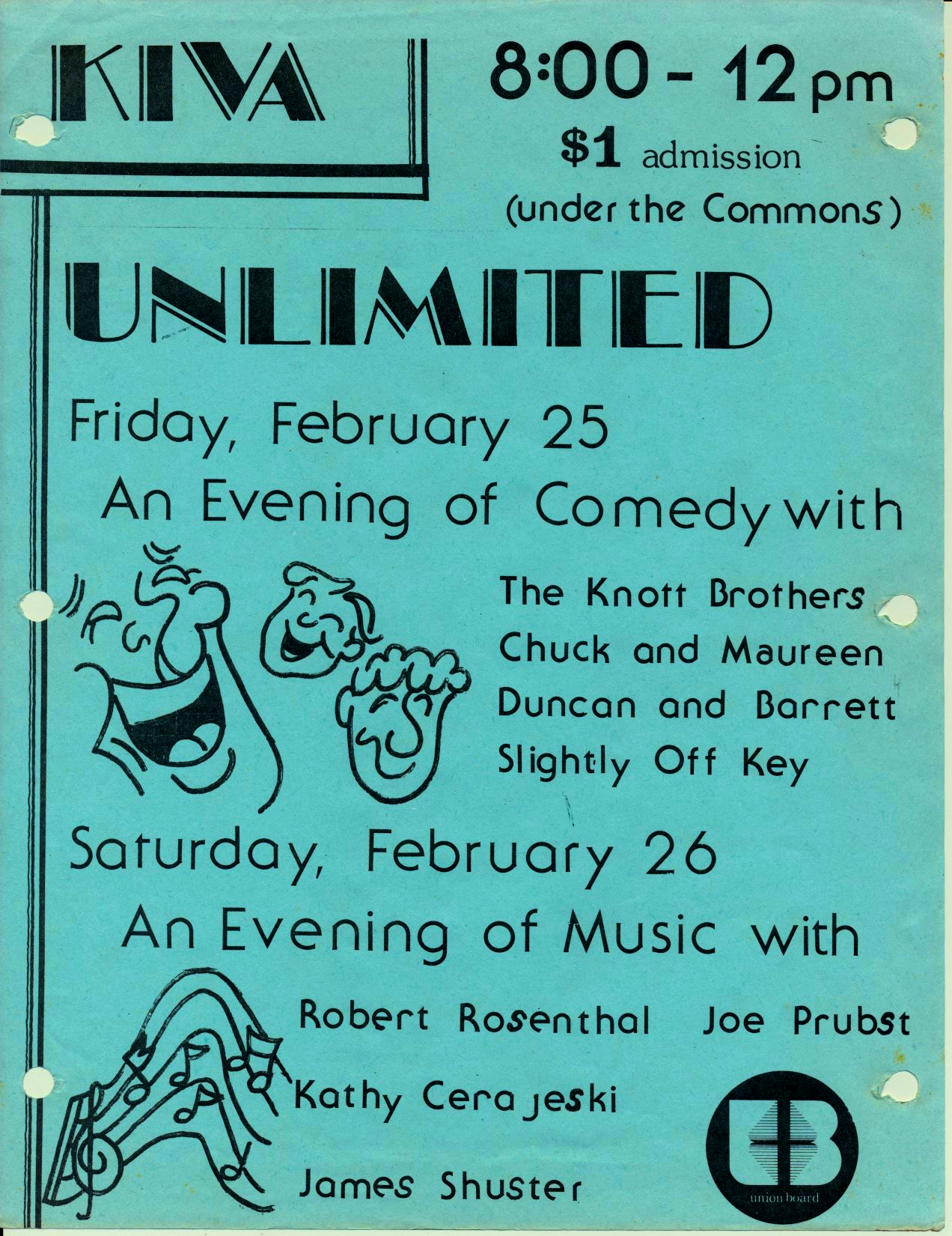 Poster for Kiva performance.