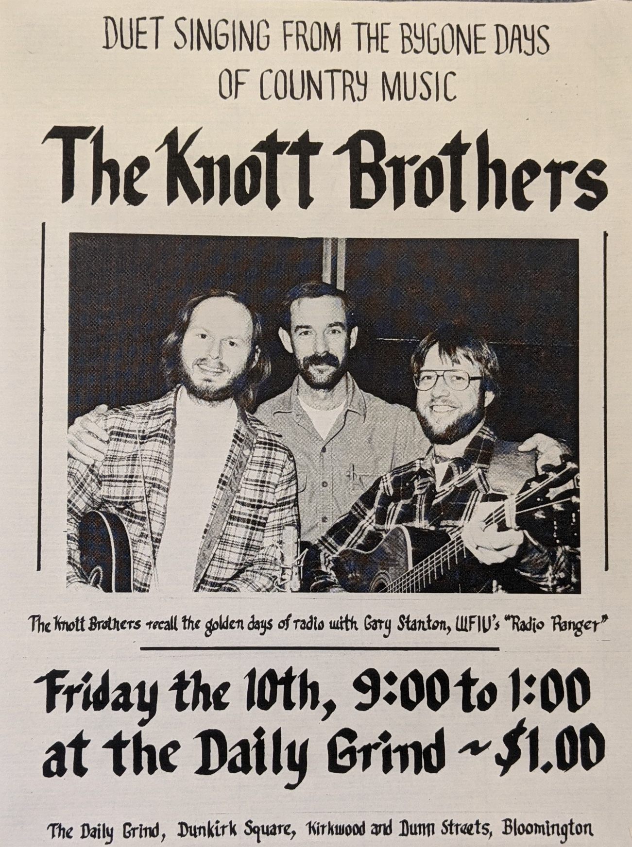 Poster for Kiva performance.